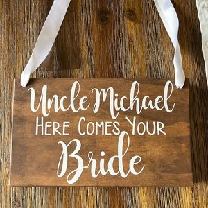 Ring bearer sign